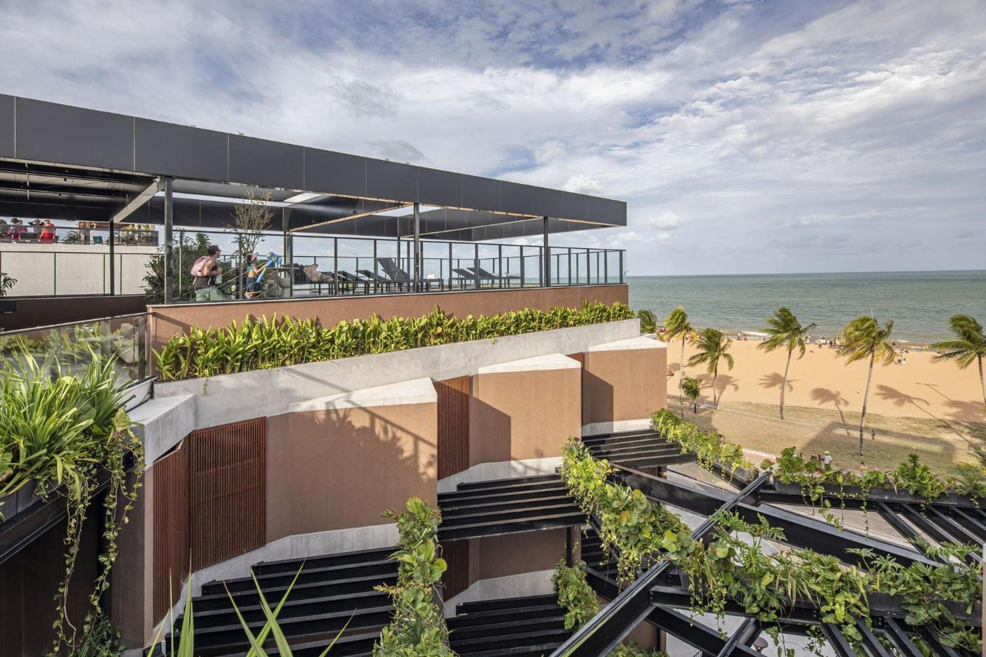 Ba'Ra Hotel João Pessoa 외부 사진 The rooftop bar at the hotel